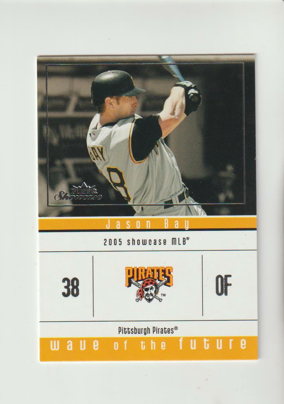 2005 Fleer Wave of the Future #7 Jason Bay rookie card, Pittsburgh Pirates star. rookie card picture