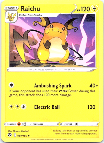 ライチュウ グレート 英語版 83/90 Raichu ポケカ 英語版