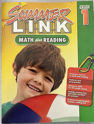 Summer Link Series.: Math Plus Reading Workbook : Summer Before Grade 1