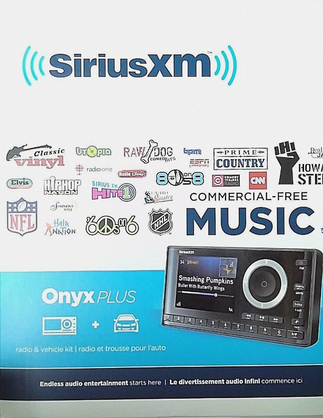 Sirius Xm Onyx Plus Satellite Radio And Vehicle Kit (sxpl1v1) [ln