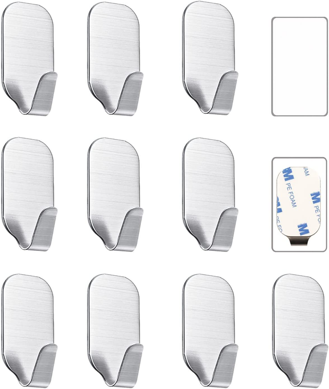 Small Self Adhesive Hooks for Hanging Heavy Duty Stick on Hooks Wall