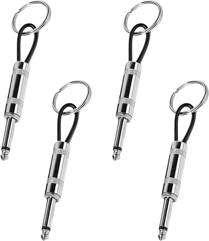 4 Pcs Guitar Key Holder,Guitar Amp Plug Keychain,Wall Mounting Keychain Holder,