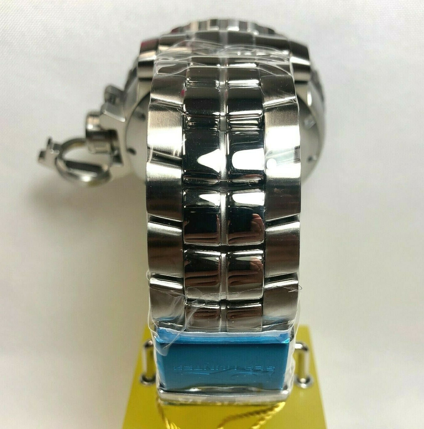 Pre-owned Invicta 33016 Nfl 58mm Sea Hunter Gen Ii Auto Bracelet Watch - La Chargers