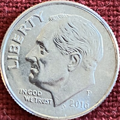 2016 P Roosevelt Dime Gem BU