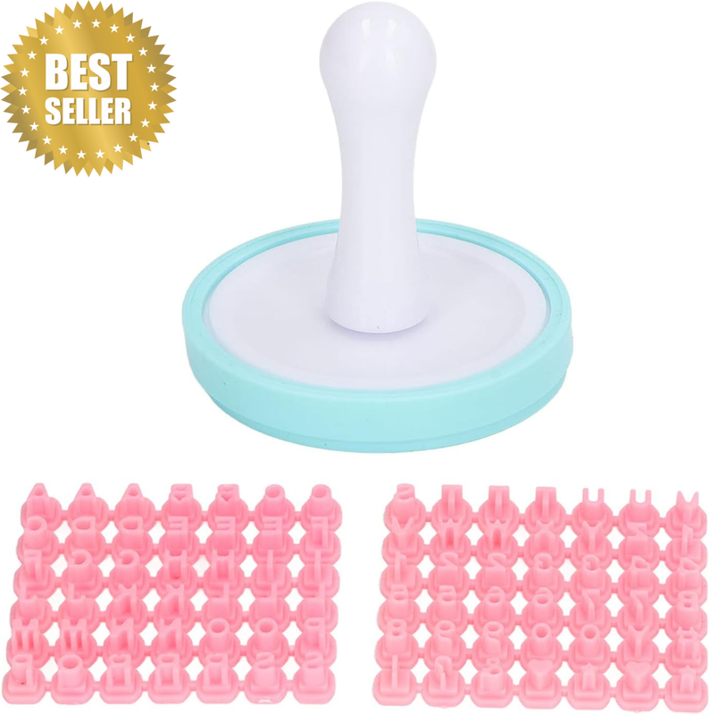 Alphabet Cookie Stamp, Cake Mold Fondant Stamper Impress Embosser Letter Cutter
