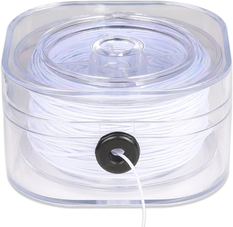 0.8mm Elastic String for Bracelets, Crystal Stretchy String Elastic Thread Cord