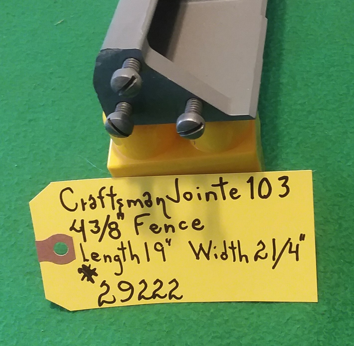 Craftsman Jointer  4 3/8