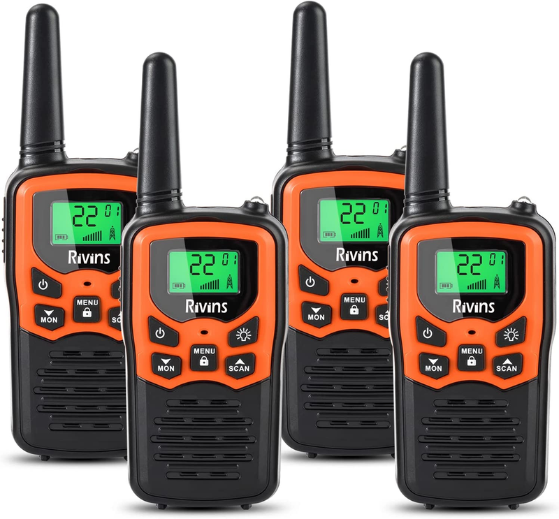 Walkie Talkies RV-7 with 22 FRS Channels, Rivins Walkie Talkies Long Range for A