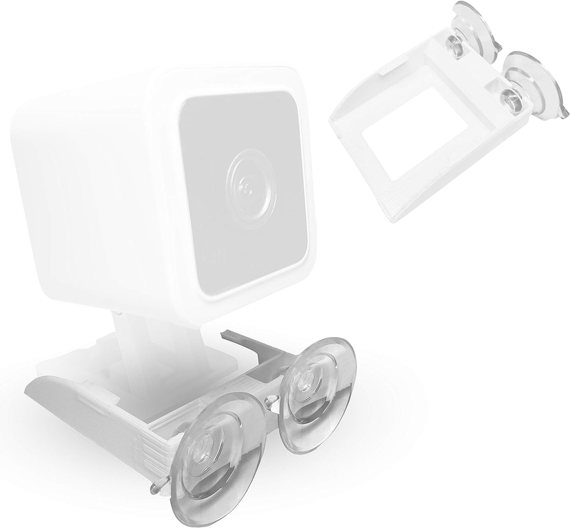 V3 Wyze Compatible Secure Suction Mount (Camera Not Included) – Bracket Shelf wi
