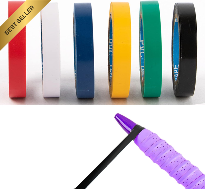 6 Pack Racket Grip Finishing Tape Replacement Tennis Badminton