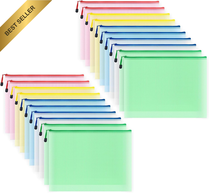Document Display Folder PVC Material, Zipper File Bag A4,File Organizer,File Fol