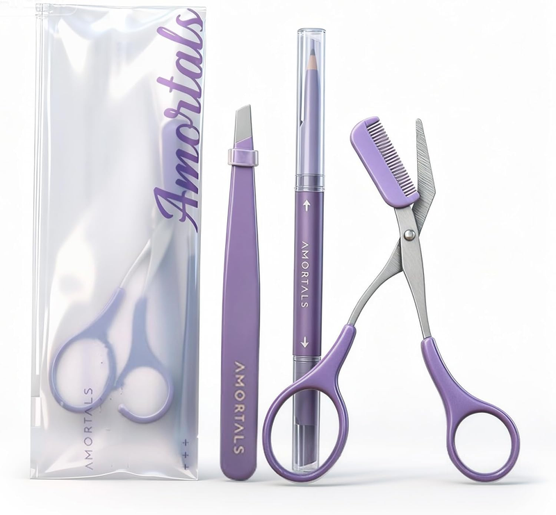 Facial Hair Removal for Women，Eyebrow Razor，3-In-1 Dermaplaning Tool Set: Facial