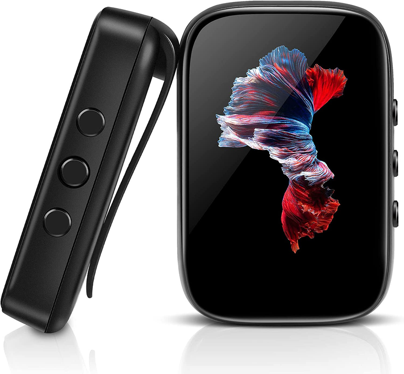 32GB Mp3 Player with Bluetooth Sports Clip-On Music Player for Running Walking S