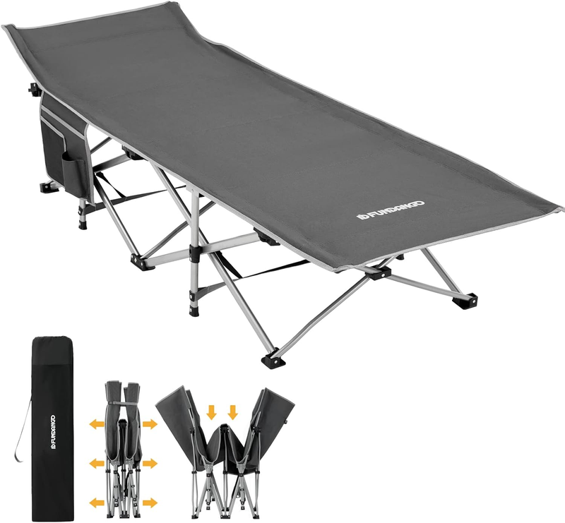 Folding Camping Cot Extra Wide 79" L X 30" W, Oversized Heav