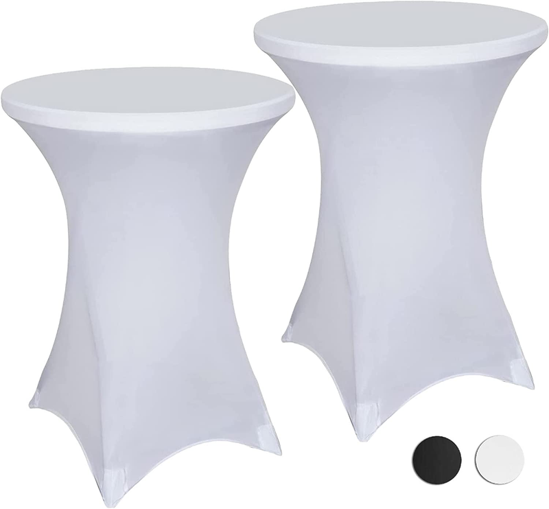 Fitted High Top Round Table Cloth Pack Of 2