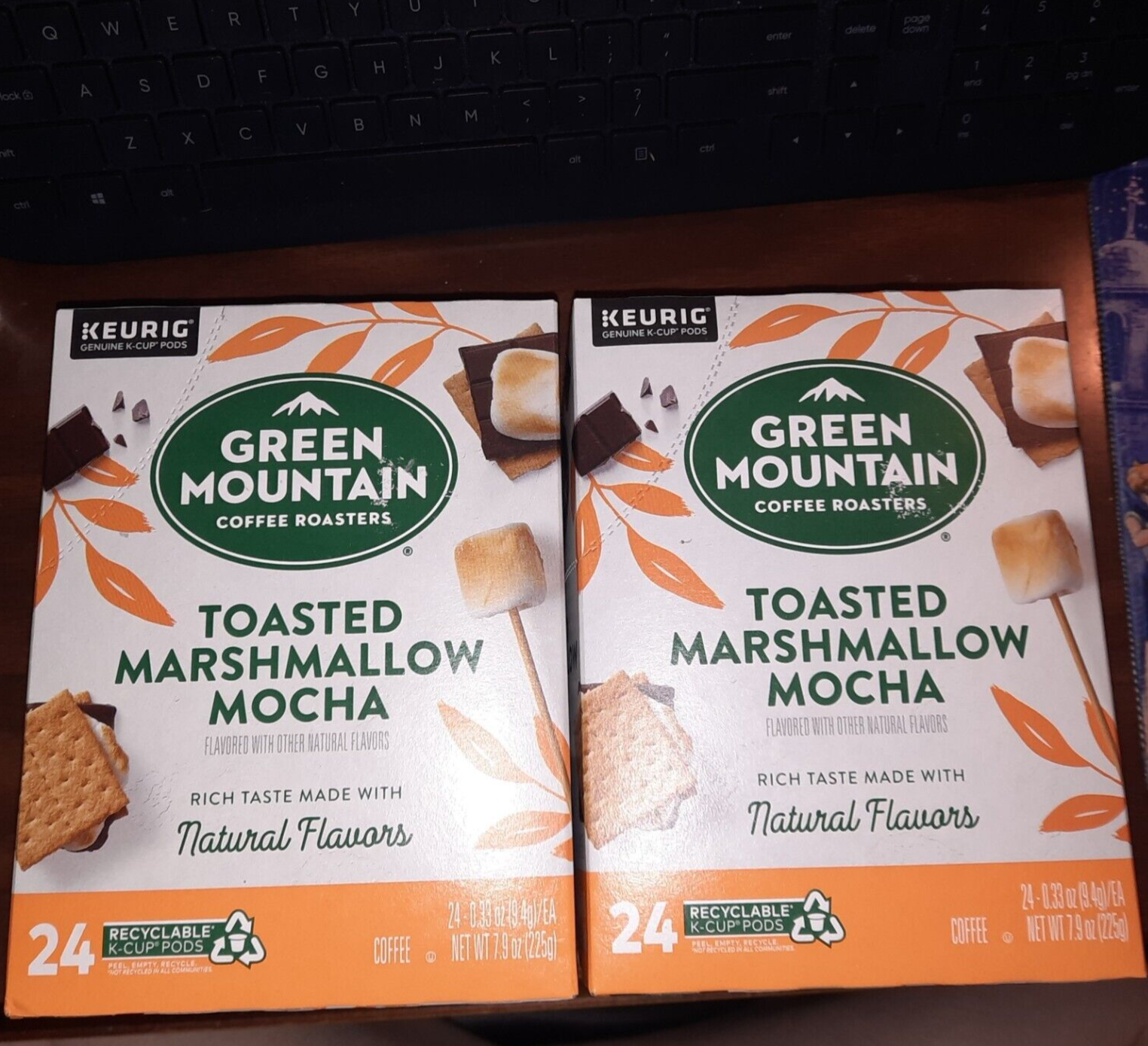 2x Green Mountain Toasted Marshmallow Mocha K-Cup Pods - 48 Count Total