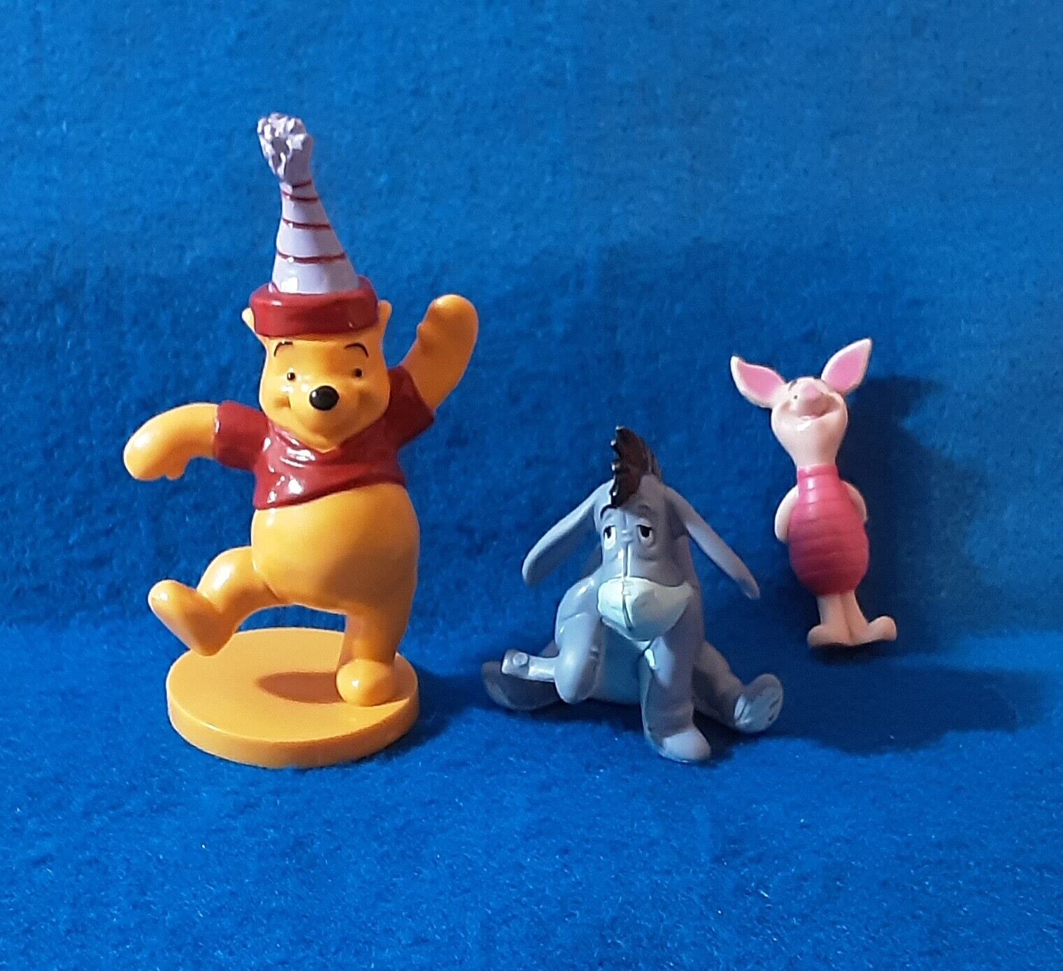 Set 3 Winnie Pooh PVC FiguresToppers Birthday Pooh Piglet Eeyore
