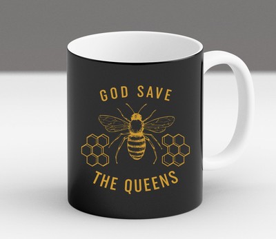 God Save The Queen Bee Gift Honeybee Women Beekeeper Gifts Coffee Mug