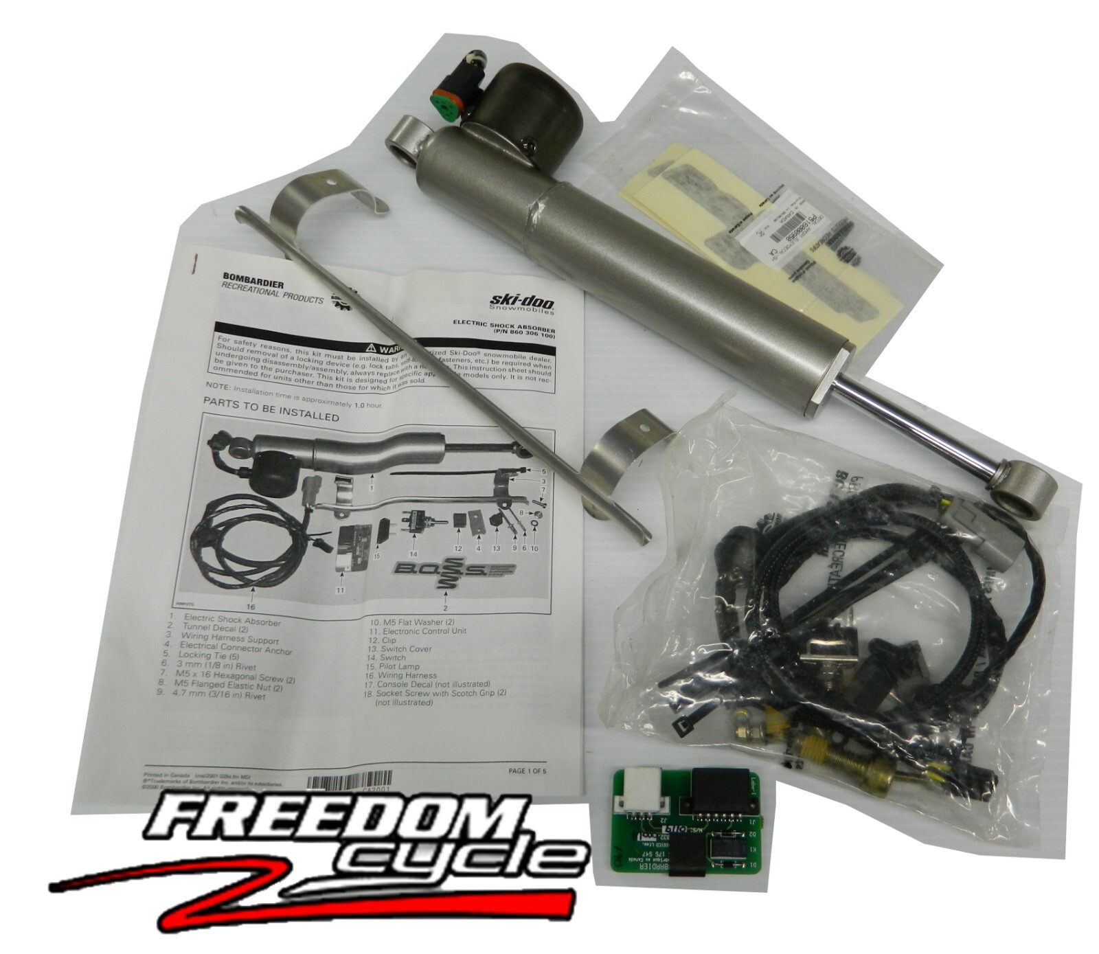 しー NOS SKI-DOO SNOWMOBILE ZX CHASSIS REAR ELECTRONIC SPORT/TOUR