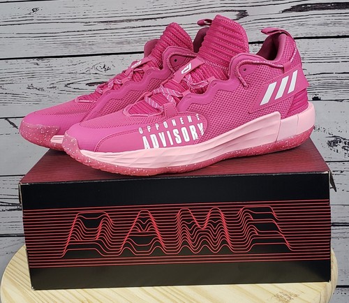 シューズ(男性用) ADIDAS dame7 pink Adidas Dame 7 EP Extply Sample Damian Lillard Pink Men's