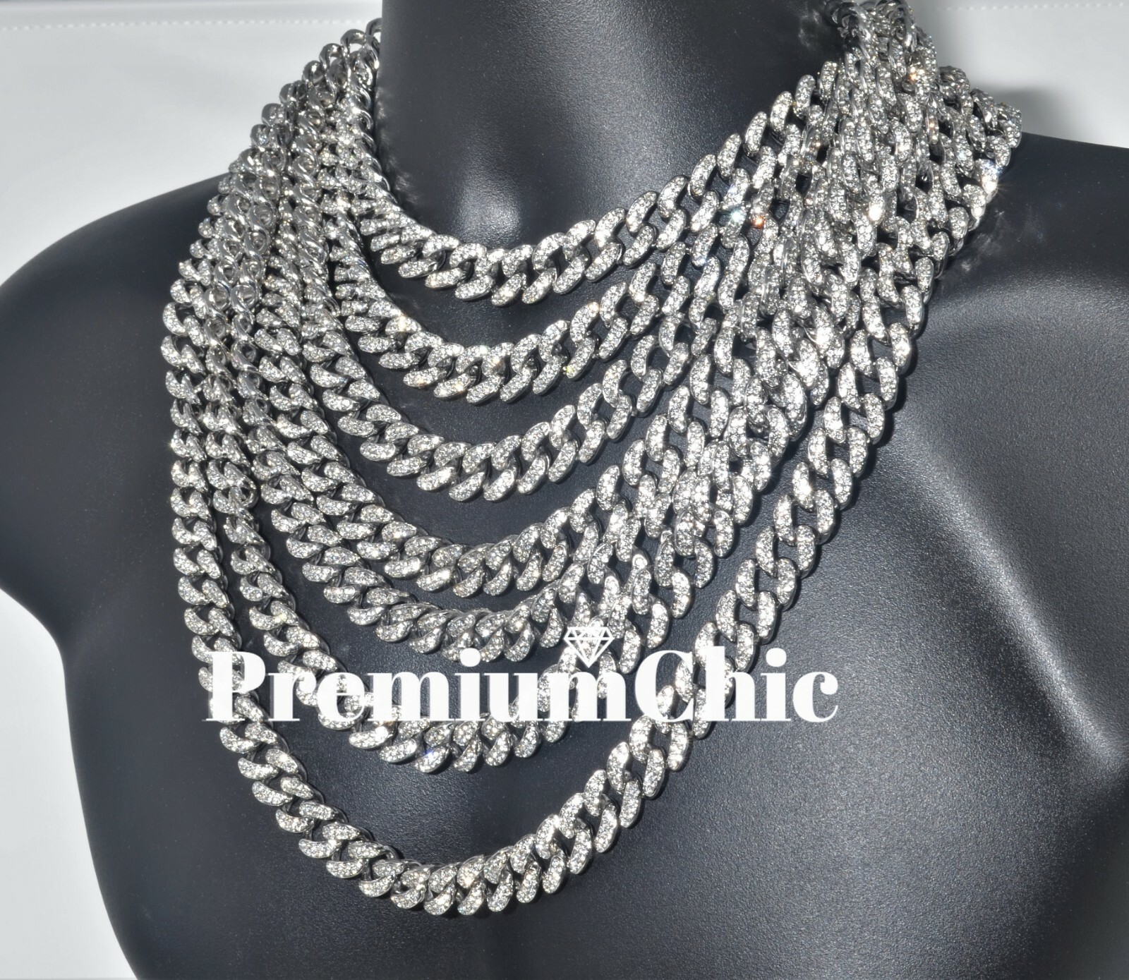 日本未入荷☆KING ICE☆3MM MIAMI CUBAN CHOKER SET 3mm Miami