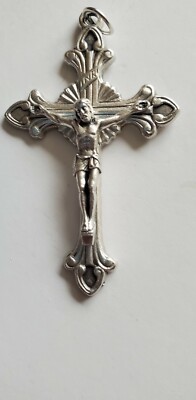 Flared Sunburst Crucifix 2 1/4'' Italy
