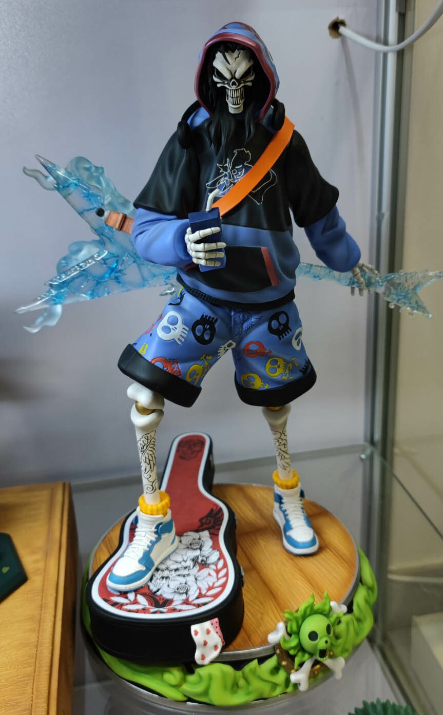 One Piece BROOK Statue Resin Carry Studio Figurine GK Model 36cm 1