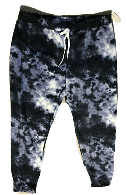 Bobbie Brooks Blue & White Tie Dye Jogger Pants - Women's Size Small  NEW