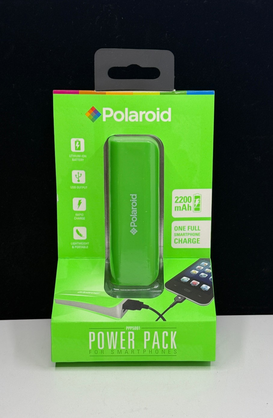 Polaroid PolaSma バッテリー Polaroid Power Pack For Smartphones 2200 mAh One Full