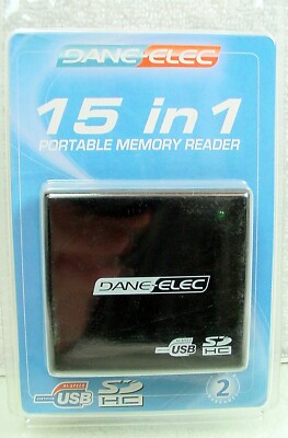 Card Reader Dane-Elec 15-in-1 USB 2.0 Flash Memory (DA-15in1-C) | New | $6.85 |