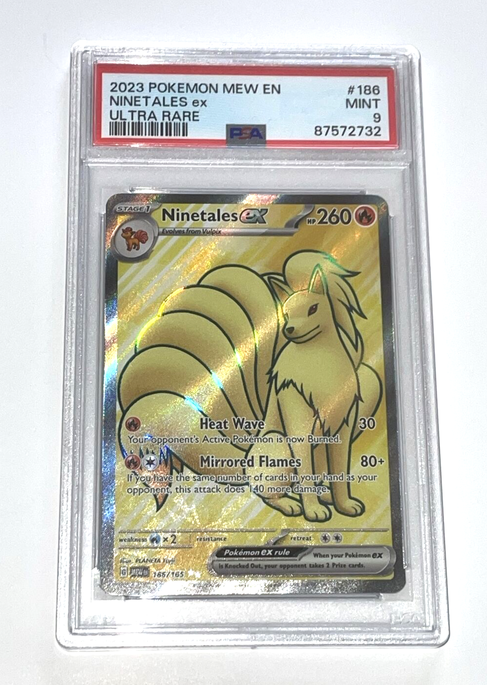 Pokemon Scarlet & Violet 151 - Ninetales ex 186/165 Ultra