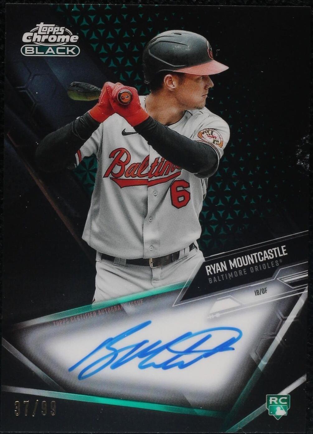 2021 Topps Chrome Black - Ryan Mountcastle #CBA-RM