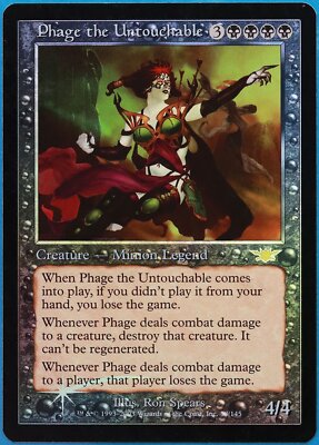 Phage the Untouchable FOIL Legions PLD Black Rare MTG CARD (ID# 473444) ABUGames