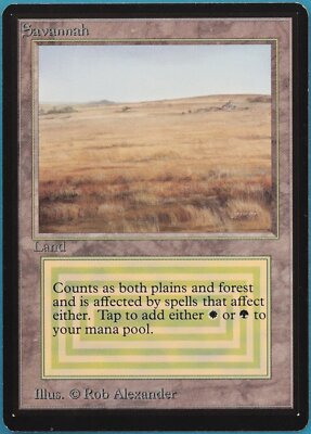 Savannah Beta MINT (Dual Land Rare Reserved List MTG Magic