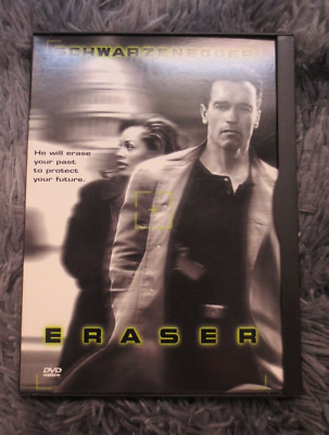 Eraser DVD 1996 Widescreen Region 1 Arnold Schwarzenegger Vanessa Williams