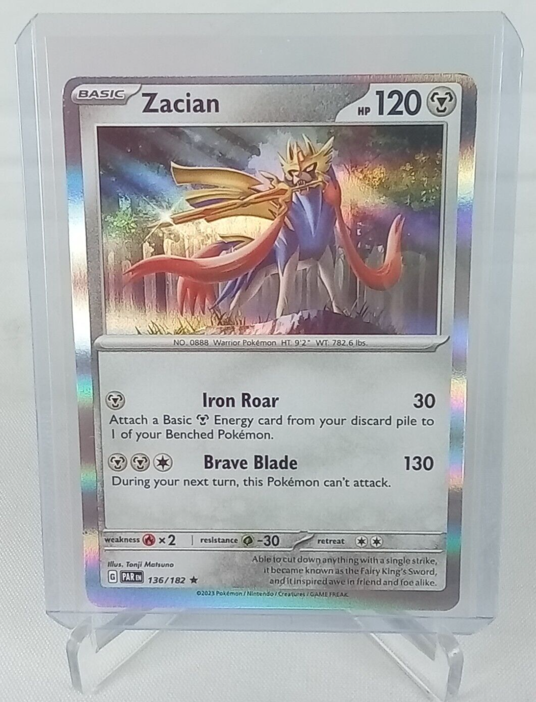 Zacian 136/182 Rare Holo Pokémon Card 2023 | eBay Zacian 136/182 Rare Holo Pokémon Card 2023 | eBay