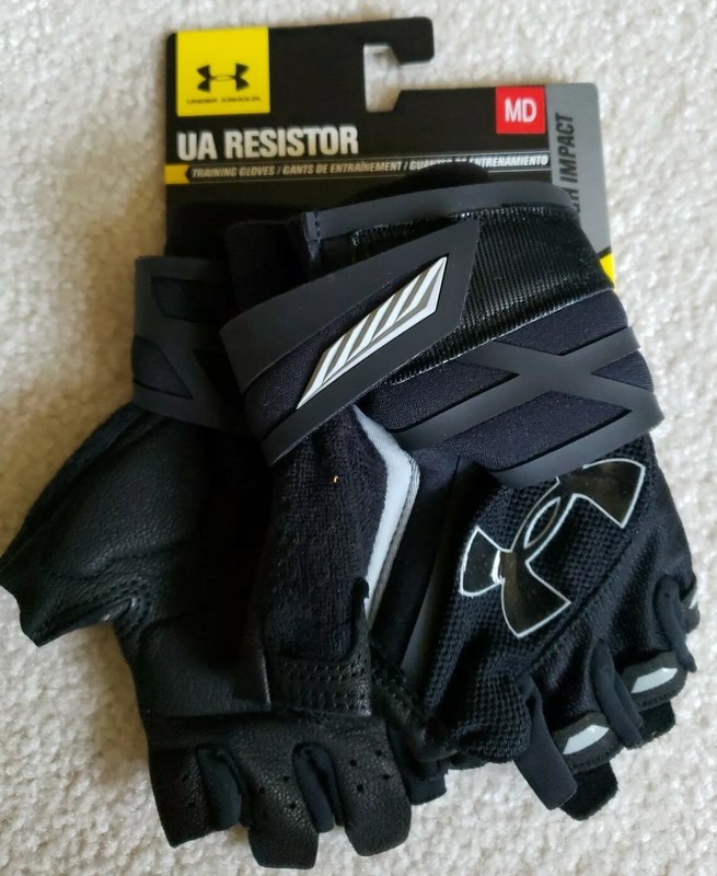 ua men's clutchfit resistor training gloves