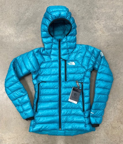 Pre-owned The North Face North Face Summit Down Hoodie Jacket Enamel Blue Womens 800 Down