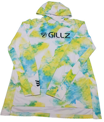 Gillz Pro Series Mahi DPM UV Pullover Hoodie Blazing Yellow Mens Medium W/Mask