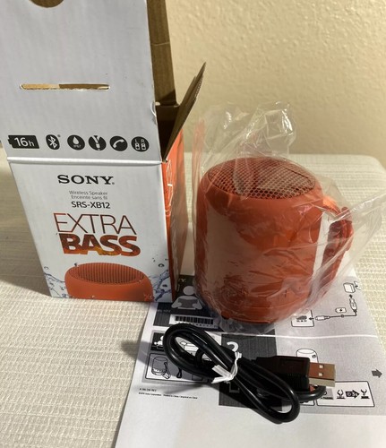 sony bluetooth speaker orange