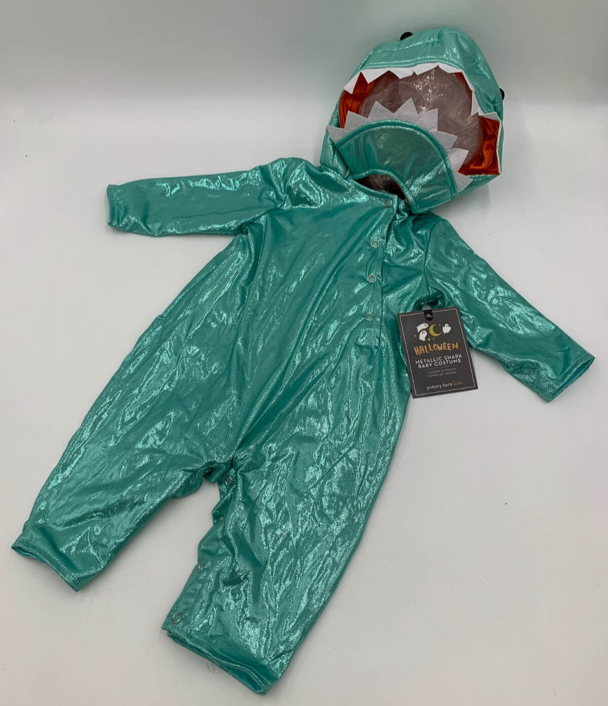 Pottery Barn Kids Metallic Shark Baby Halloween Costume 12-24