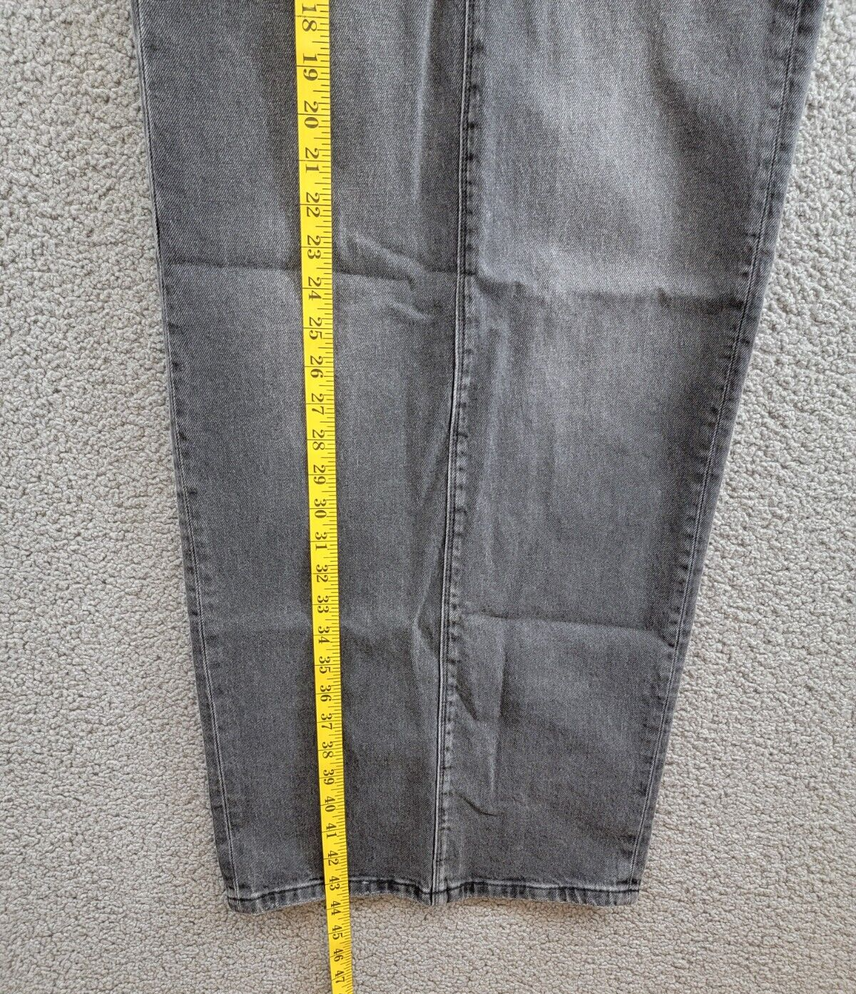 Good American Denim Tube Maxi Skirt Women's 0/25 Black Faded Button Zip Closure - Picture 7 of 16