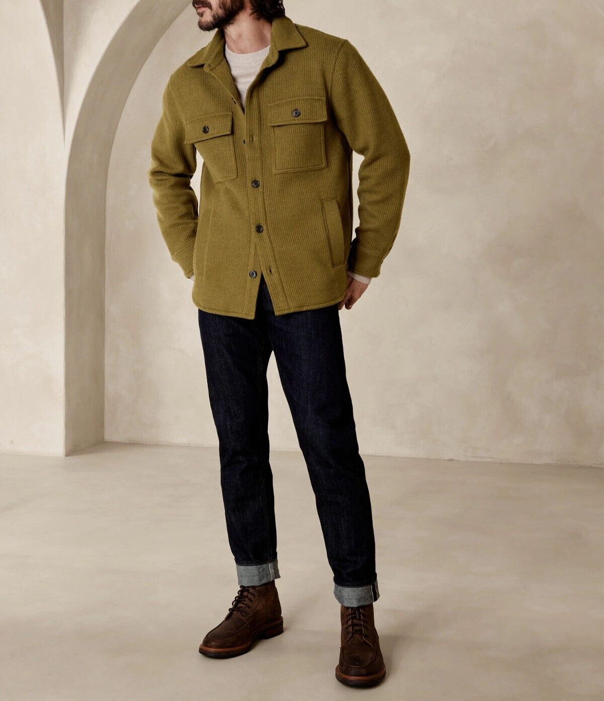 Куртка-рубашка в рубчик от BANANA REPUBLIC Stephan #815058
