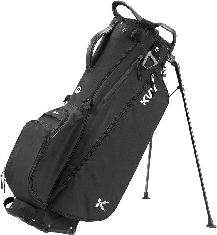 Lightweight Golf Stand Bag with 7 Way Full-Length Dividers, 5 Zippered Pockets,