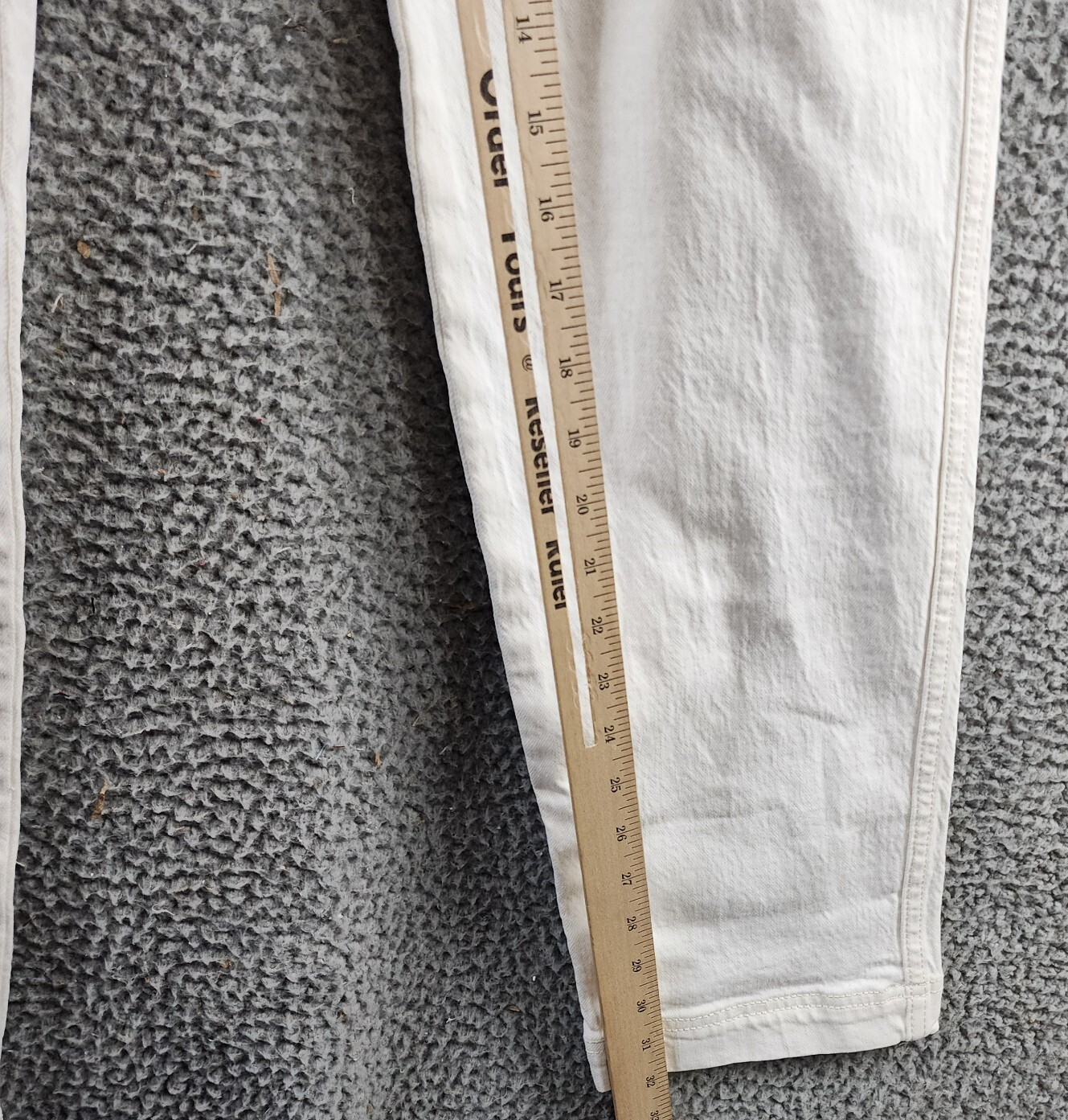 Rebecca Minkoff Cargo Pants Women's 27 Alabaster High Rise Zip/Button Closure - Picture 10 of 16