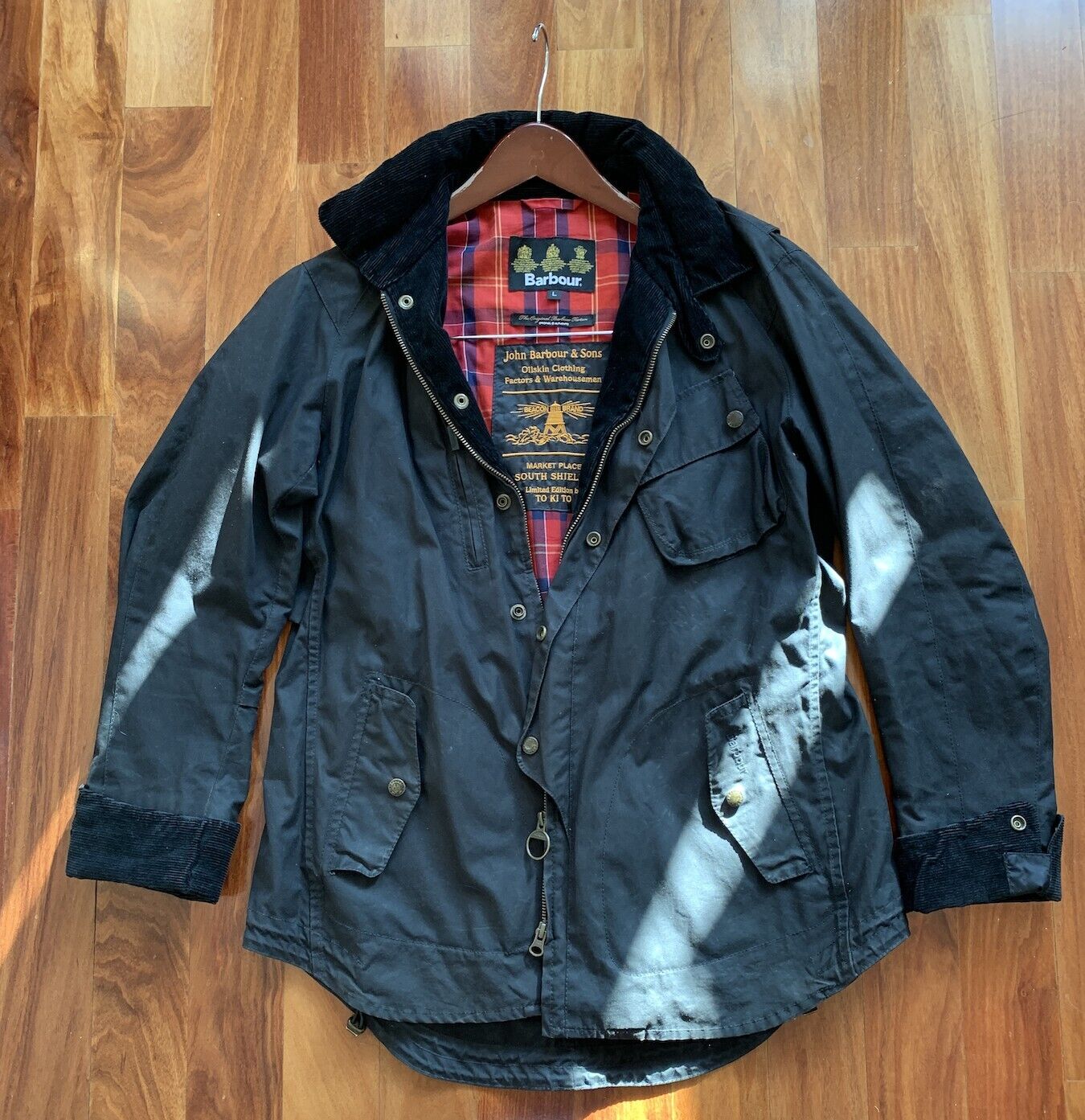 RARE) Barbour x ToKiTo Limited Edition Waxed Motorcycle RARE) Barbour x ToKiTo Limited Edition Waxed Motorcycle
