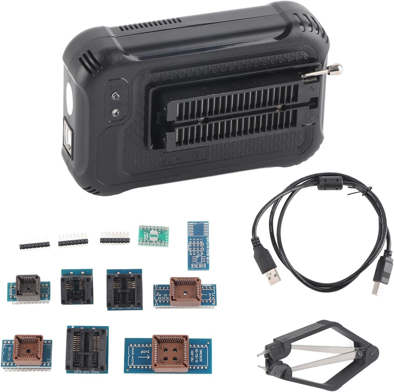 Universal Programmer Kit, USB Universal Programmer for TL86II plus EEPROM Flash 8051 AVR MCU GAL with 10 AVR Microcontroller One-To-One Soft Encryption Flash Programmers