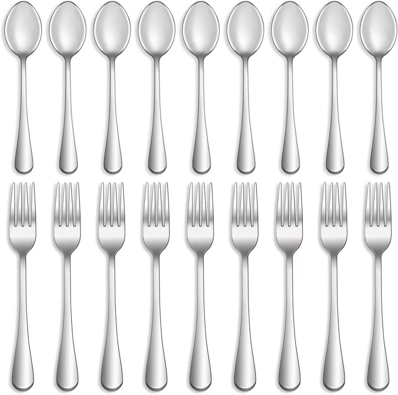 16 Pcs Forks and Spoons Silverware Set,Food Grade Stainless Steel Flatware Cutle