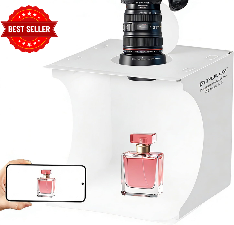 Mini Light Box Photography, 20Cm Photography Studio Lightbox with 2 Panels /1100