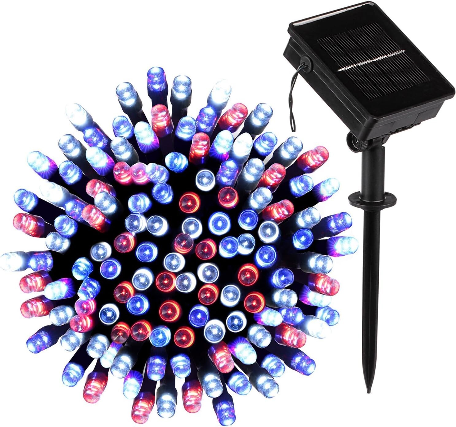 Outdoor 72ft 200led 8 Modes Waterproof Solar